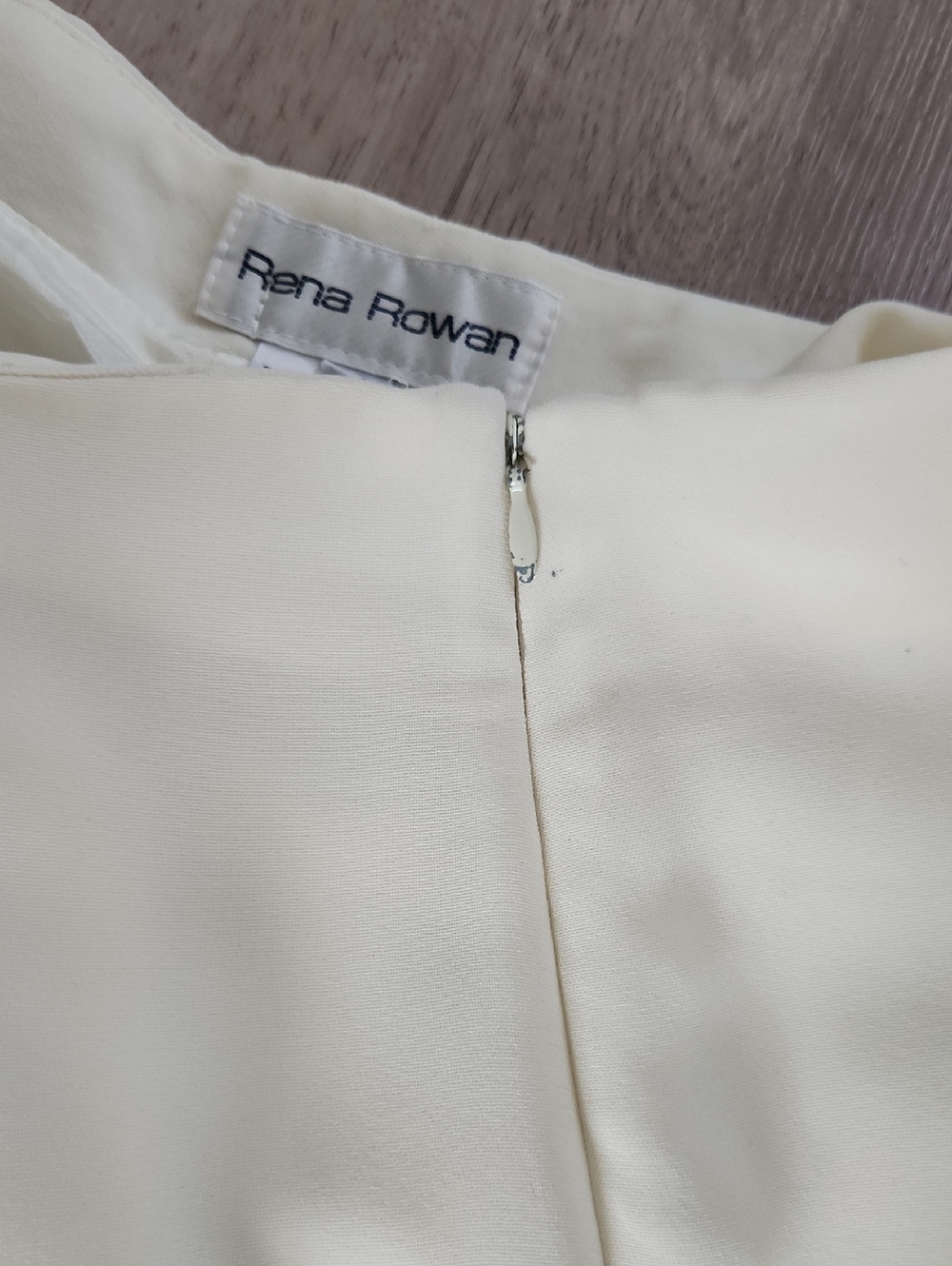 Rena Rowan Ivory Lined Dress Pants - Picture 3 of 5